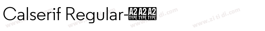 Calserif Regular字体转换